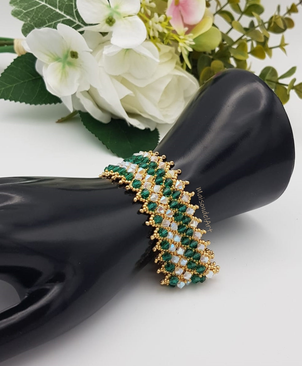 Armband "Netted Bicones"