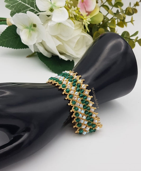 Armband "Netted Bicones"